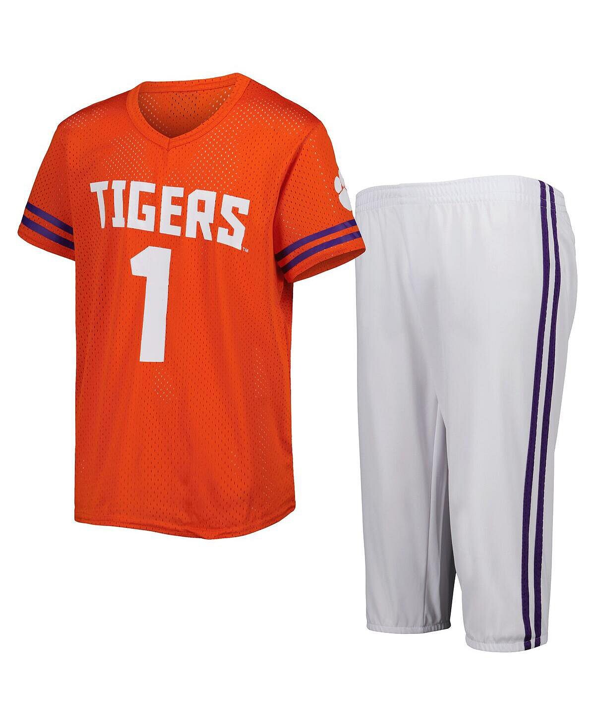 

Оранжево-белый комплект футбольной футболки и брюк Big Boys Clemson Tigers Colosseum