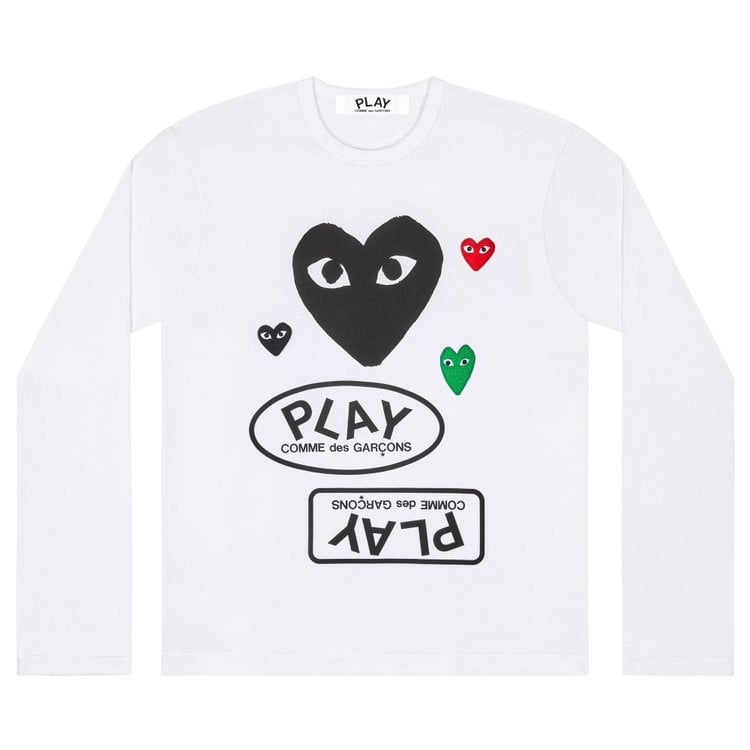 Comme des garcons hotsell play long sleeve tee