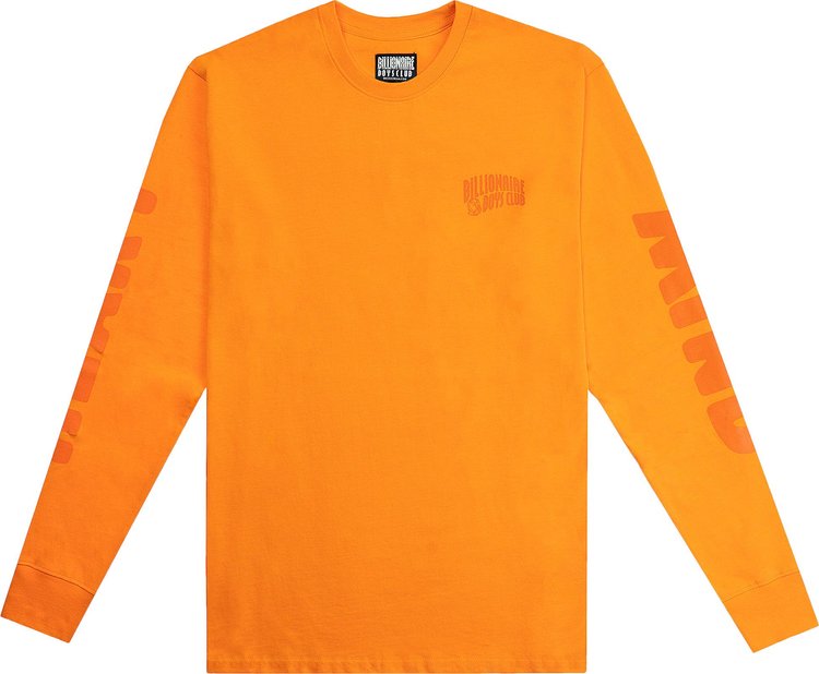 Лонгслив Billionaire Boys Club Mindset Long-Sleeve Tee 'Nectarine', оранжевый - фото