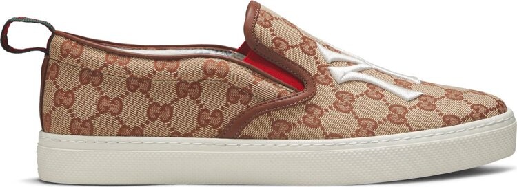 

Кроссовки Gucci Slip-On NY Yankees, коричневый