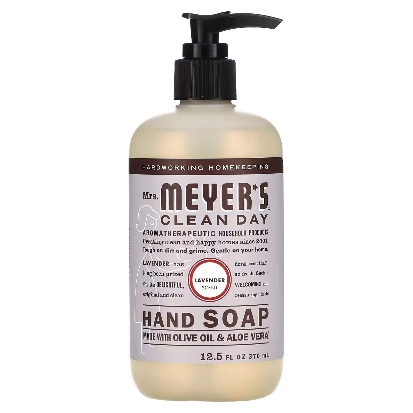 Mrs. Meyers Clean Day, Мыло для рук, с ароматом лаванды, 370 мл (12,5 жидк. Унции) mrs meyers clean day антистатические салфетки аромат лаванды 80 шт