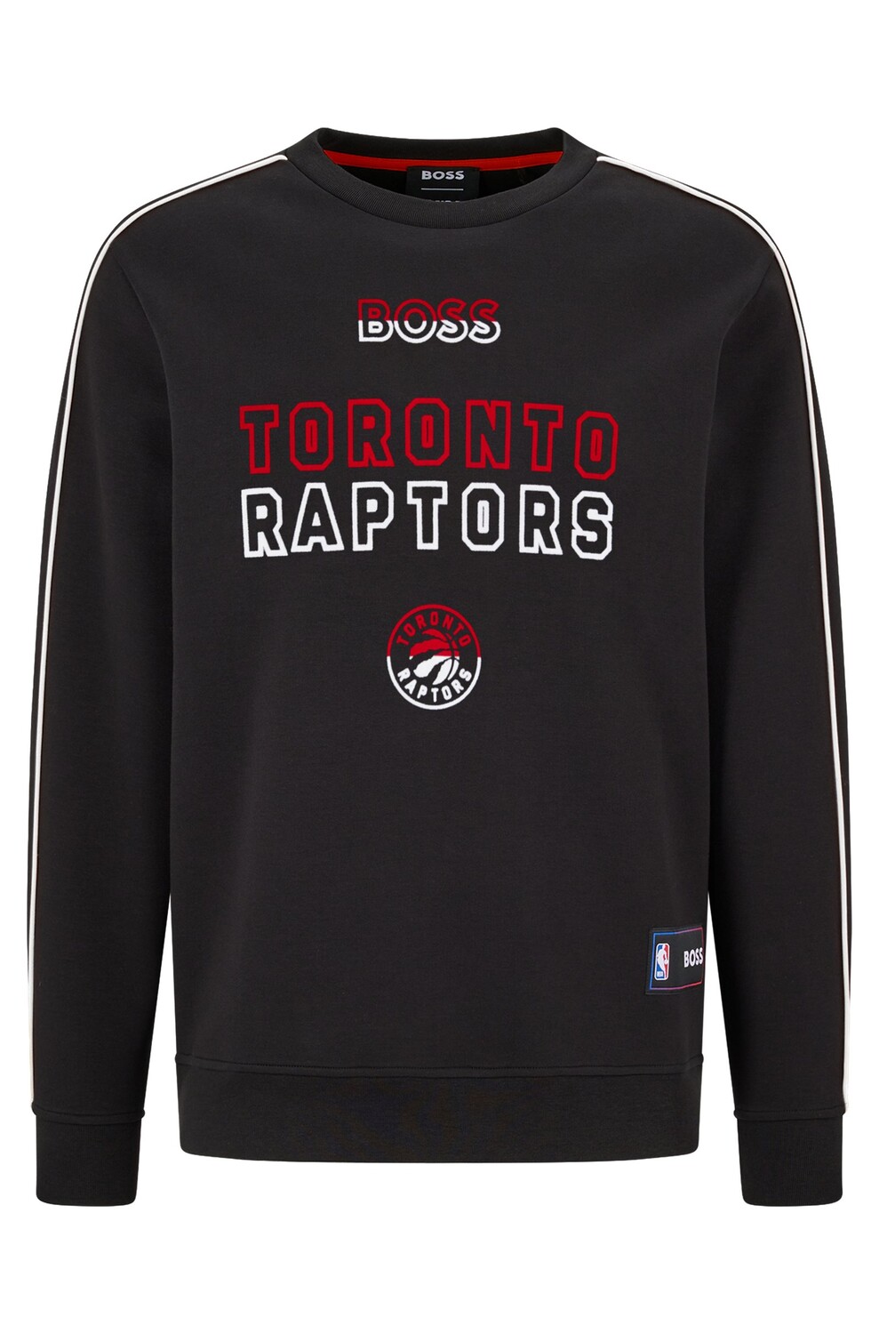 

Свитшот Boss & NBA Cotton-blend Regular-fit NBA Raptors, черный