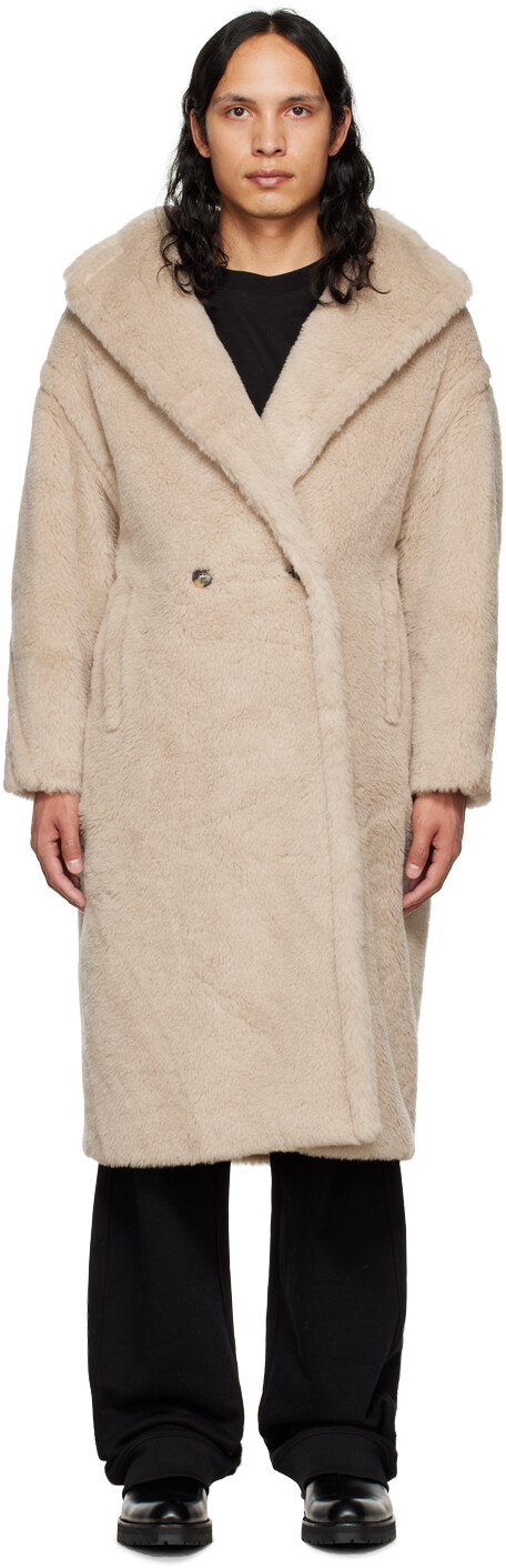 

Бежевое пальто Teddy Bear Icon Max Mara