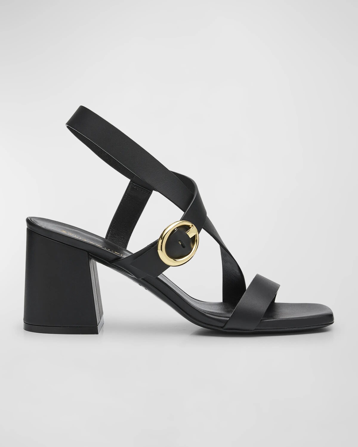 

Кожаные сандалии Benni на блочном каблуке Stuart Weitzman, цвет Black