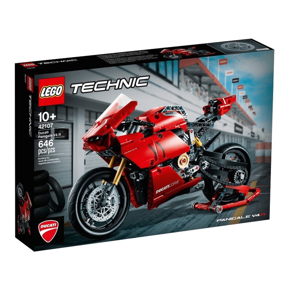 Конструктор LEGO Technic 42107 Мотоцикл Ducati Panigale V4 R конструктор техник мотоцикл ducati panigale v4 r 646 деталей 10107 для мальчика