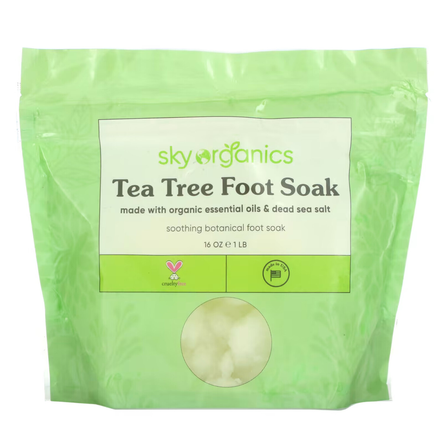 

Sky Organics, Tea Tree Foot Soak, средство для ног, 1 фунт (16 унций)