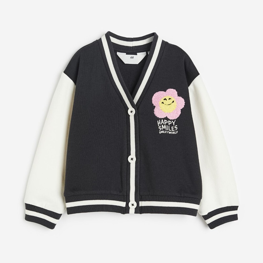 

Кардиган H&M Kids Printed SmileyWorld, черный