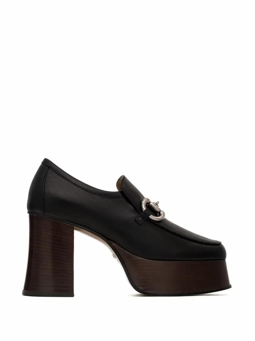 

Туфли на платформе с пряжкой Horsebit Gucci