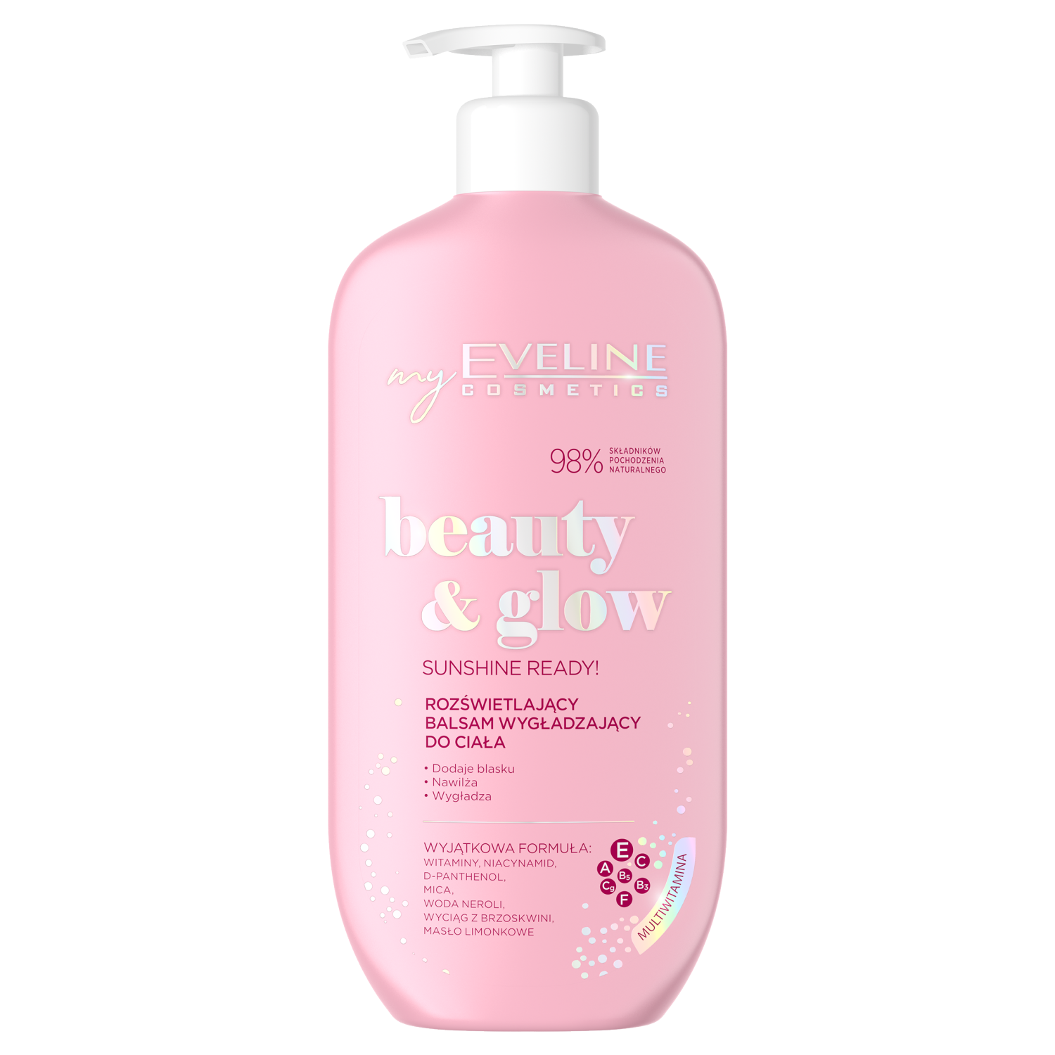 Eveline Cosmetics Beauty Glow Разглаживающий лосьон для тела, 350 мл - фото