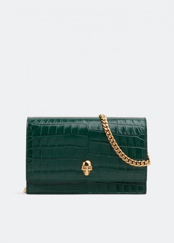 

Сумка ALEXANDER MCQUEEN Small Skull bag , зеленый
