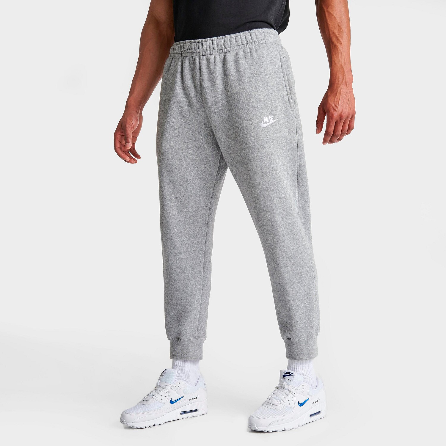 

Флисовые брюки-джоггеры с манжетами Nike Sportswear Club, серый