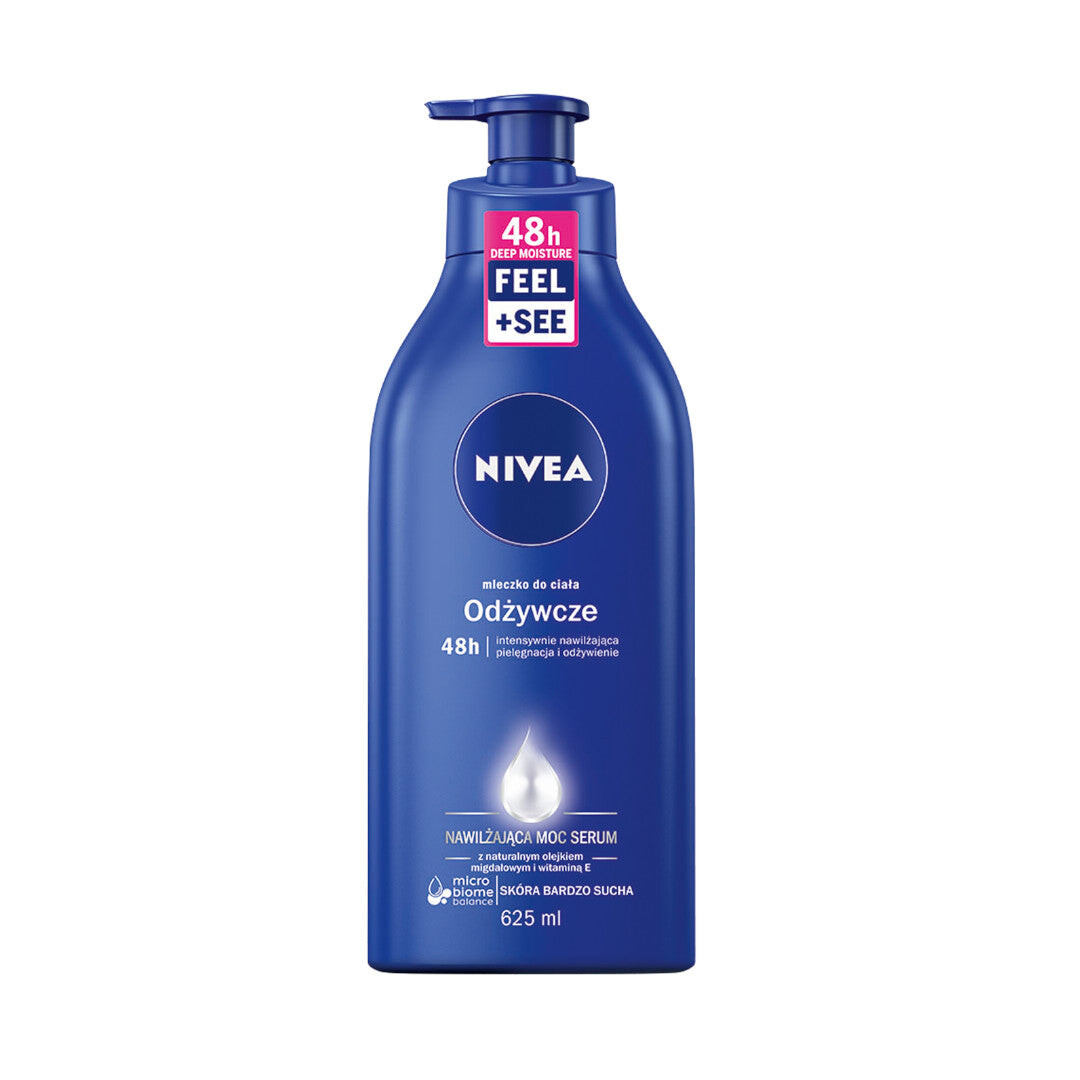 

Nivea Питательное молочко для тела Moisturizing Power Serum с помпой 625мл