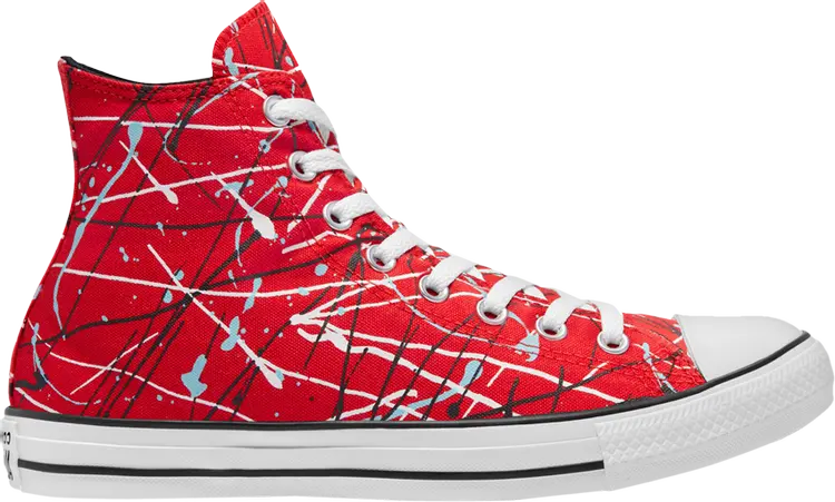 

Кроссовки Converse Chuck Taylor All Star High Paint Splatter - University Red, красный