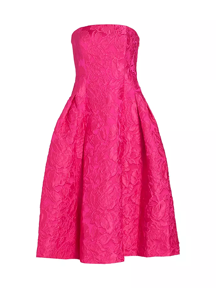 Жаккардовое платье без бретелек Resort Margaux Sachin & Babi, розовый