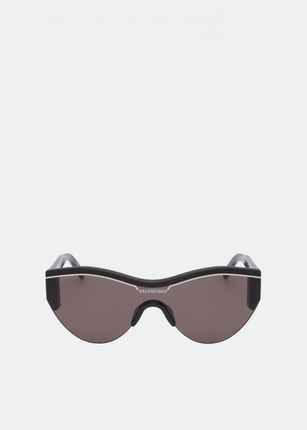 Солнечные очки BALENCIAGA Ski Cat sunglasses, черный ski goggles myopic glass frame prescription ski sunglasses sunglasses for skiing womens ski goggles sunglasses adapter