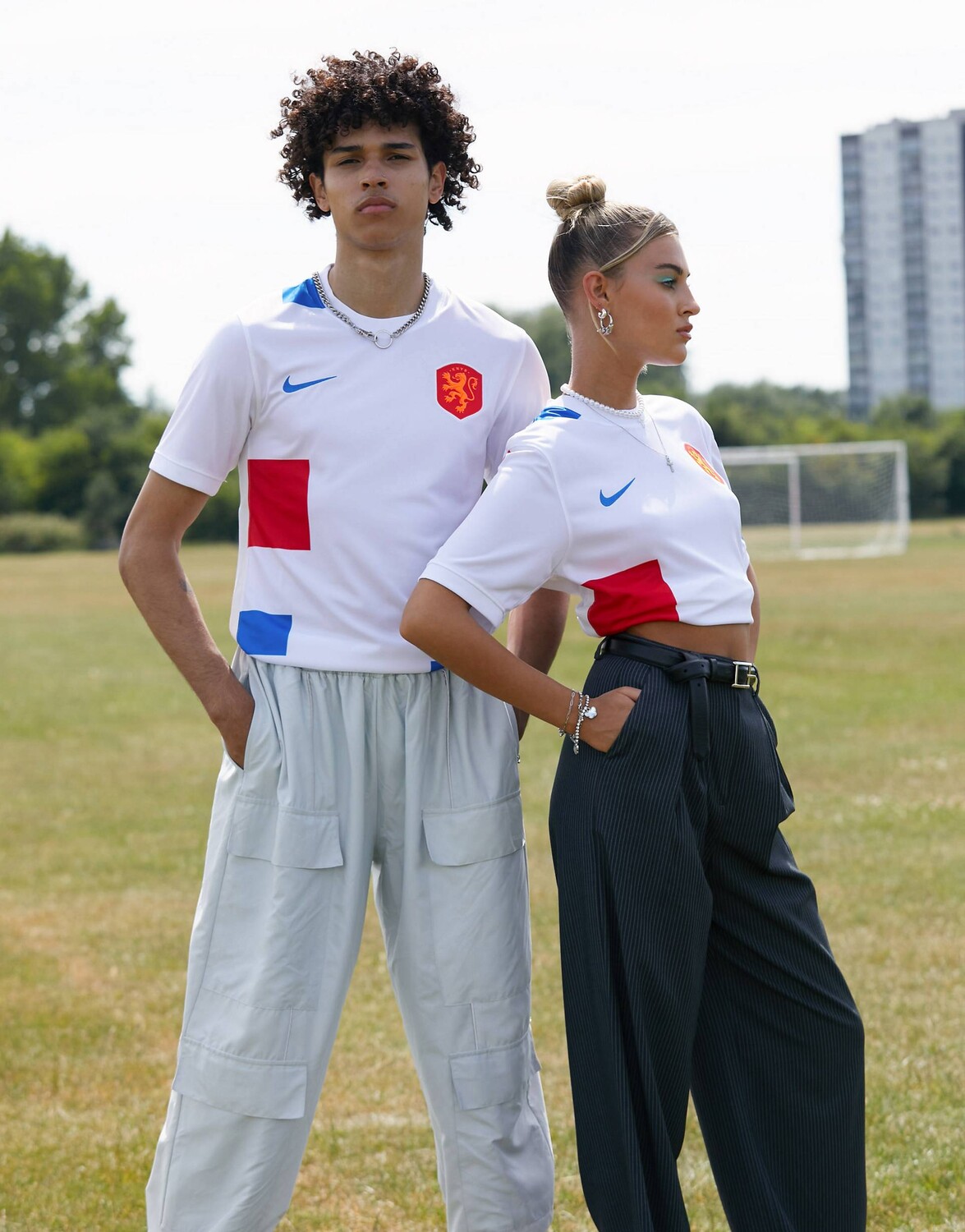 

Белая футболка унисекс для стадиона на выезде Nike Football Netherlands Euro 22