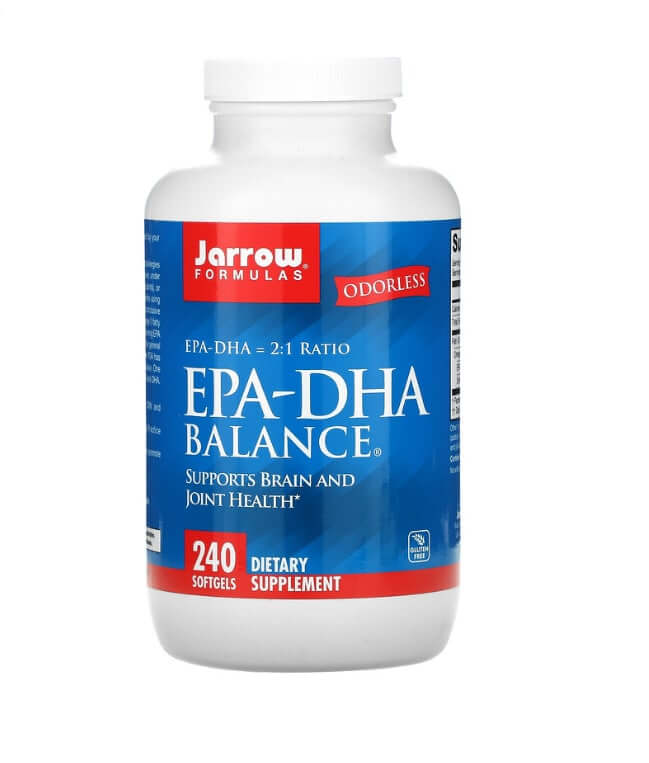 Баланс EPA-DHA Jarrow Formulas, 240 мягких таблеток капсулы ostrovit gotu kola vege 90 поддерживают работу мозга