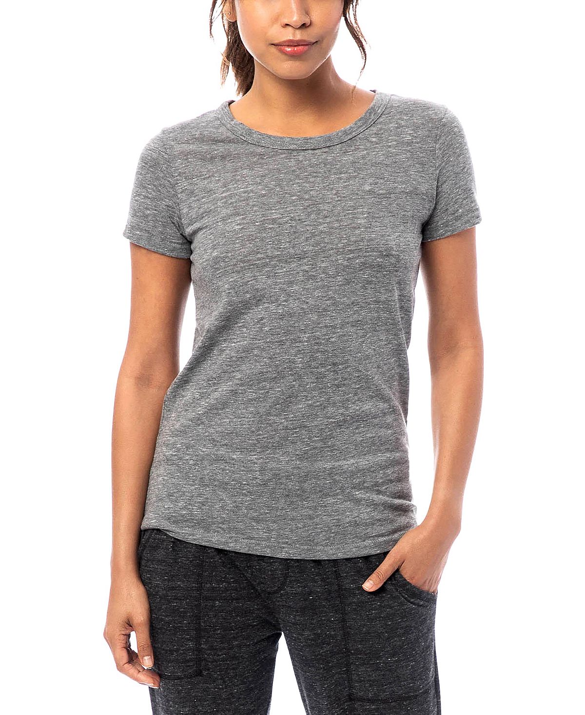 Альтернативная одежда идеальная футболка из эко-джерси Macy's, серый