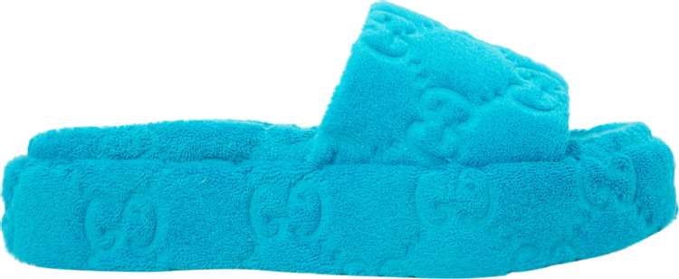 Сандалии Gucci Wmns GG Platform Sandal Blue, синий