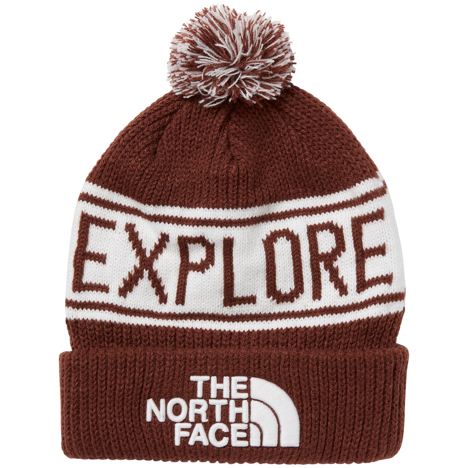 

Шапка - Бини The North Face Retro TNF Pom, dark oak