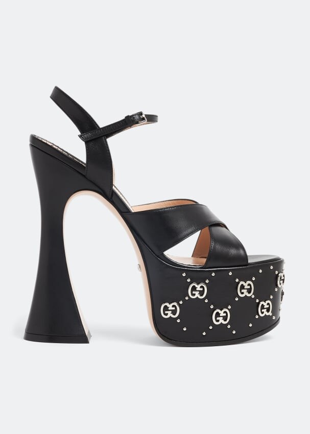 

Сандалии GUCCI Interlocking G sandals, черный