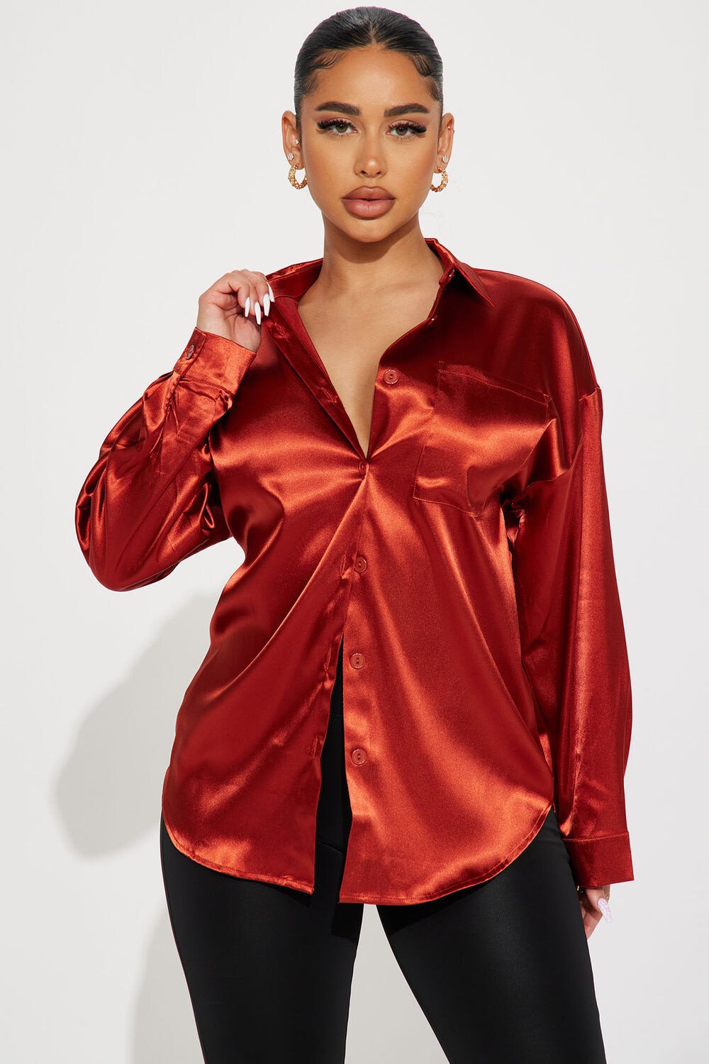 

Рубашка Fashion Nova A6364, ржавчина