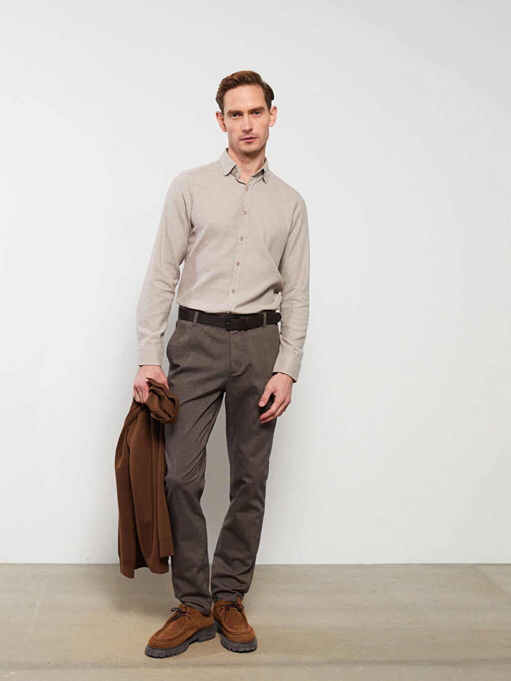 

Мужские брюки Slim Fit LCWAIKIKI Classic, Серый