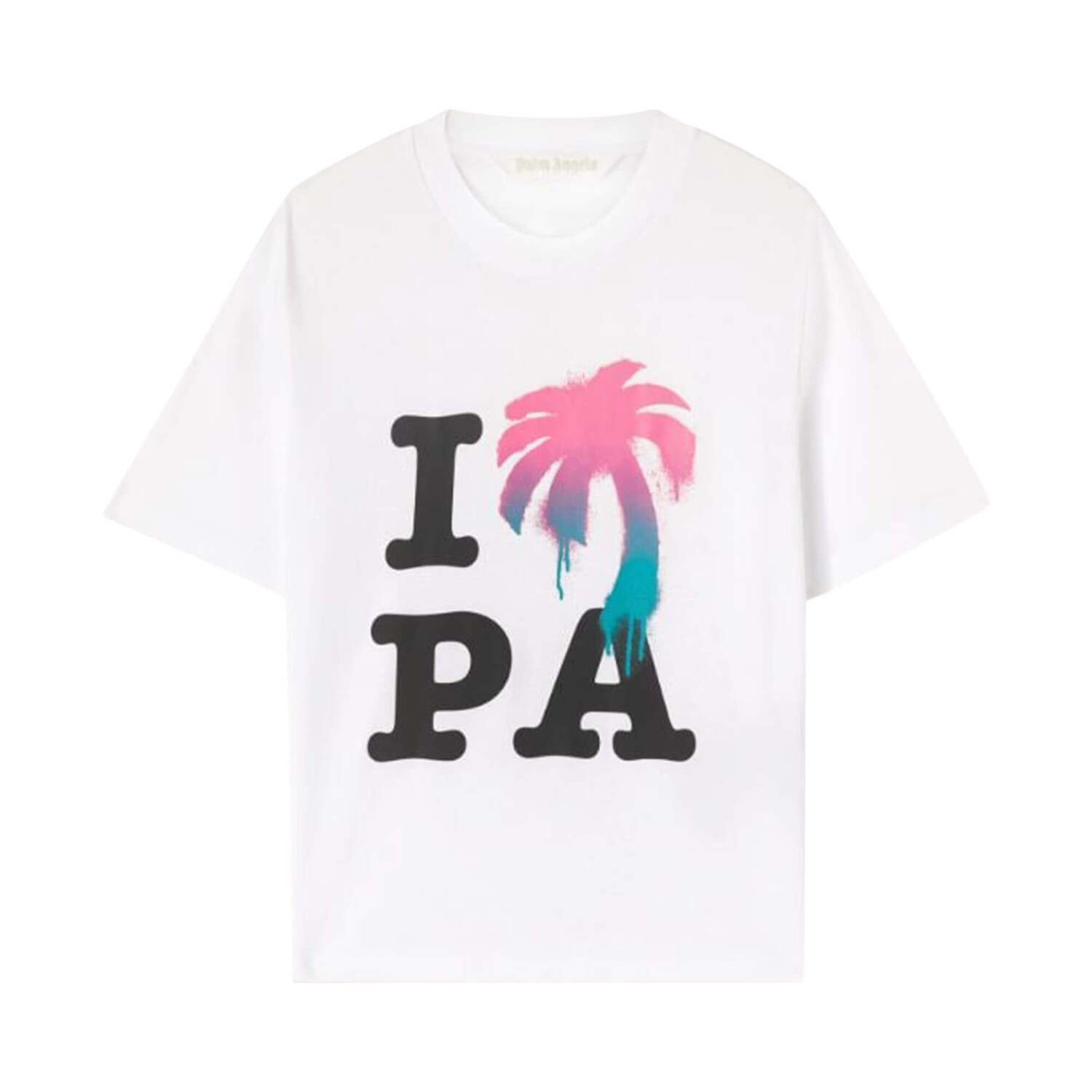 

Футболка Palm Angels I Love PA, белый/мультиколор