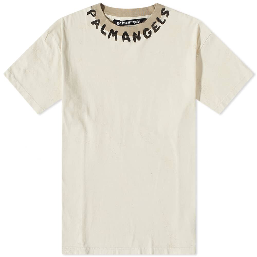 

Футболка Palm Angels Neck Logo Tee, Серый