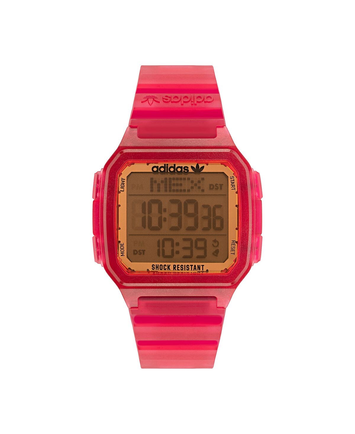 

Часы унисекс Gmt Digital One Gmt с розовым полимерным ремешком, 47 мм adidas, розовый