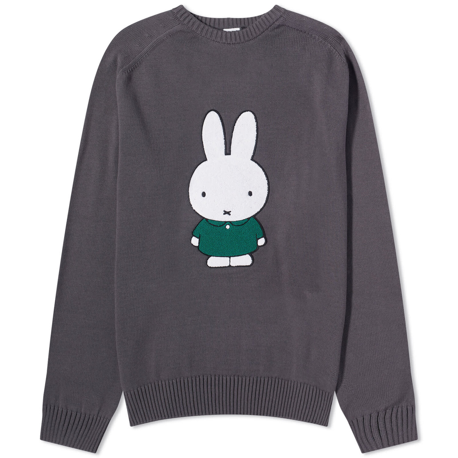 

Джемпер Pop Trading Company X Miffy Crew Knit, серый