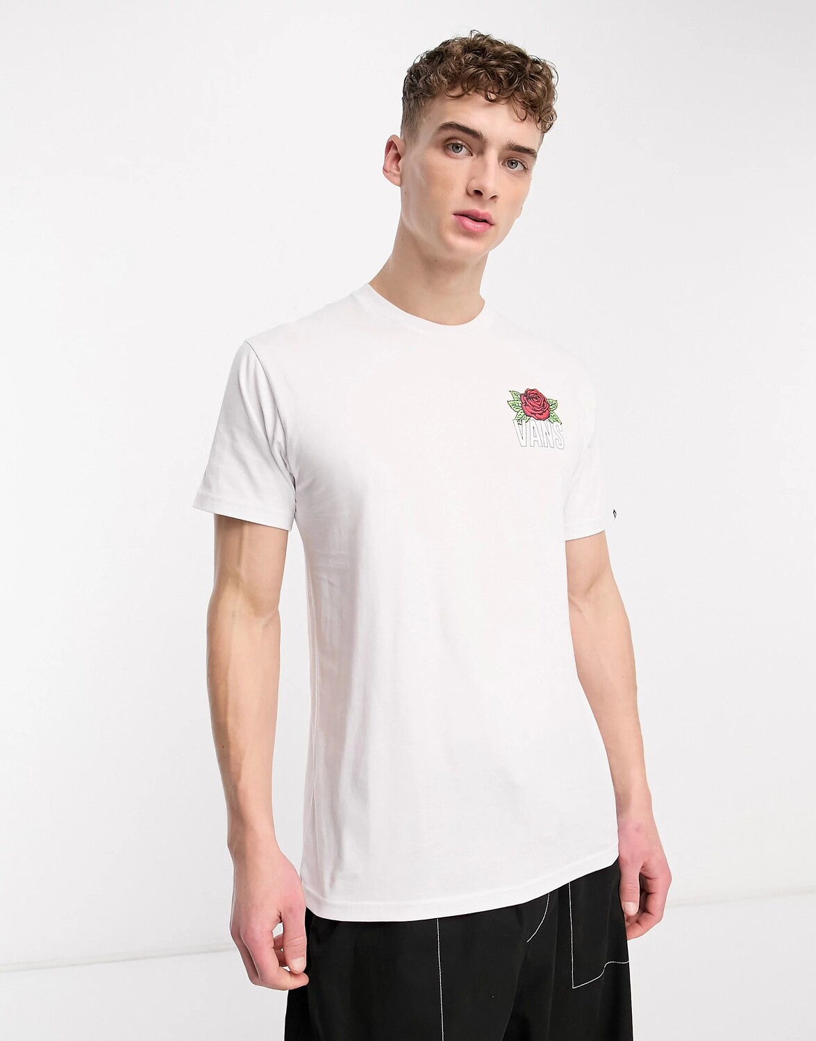 

Футболка Vans With Varsity Floral Back Print, белый