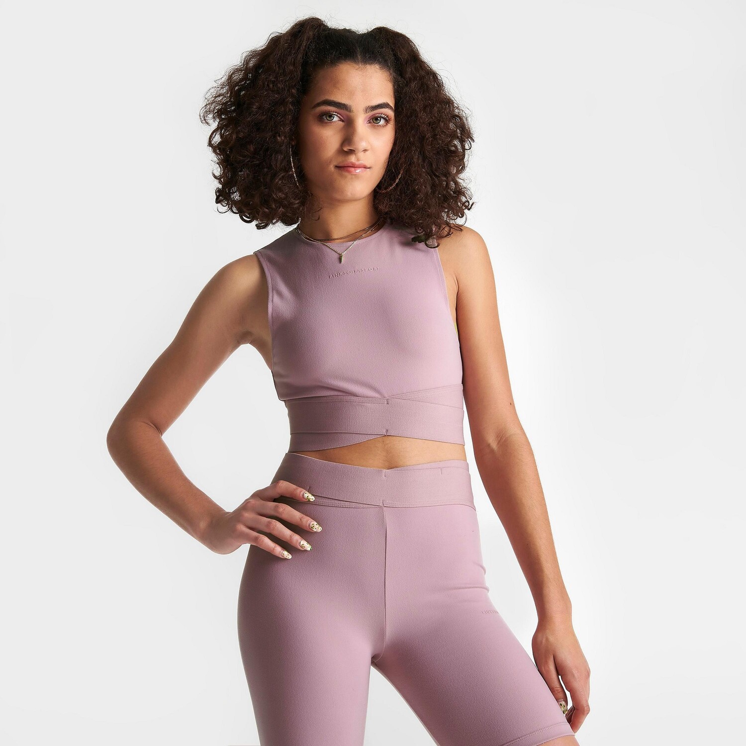 

Женский розовый укороченный топ Soda Sport с крестом Pink Soda Sport, розовый