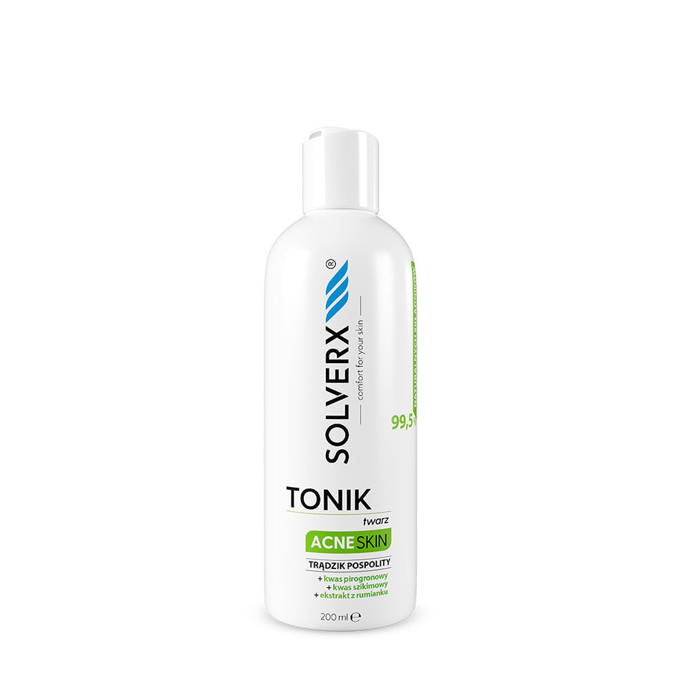 

SOLVERX Тоник для лица Acne Skin против угревой сыпи и жирной кожи 200мл
