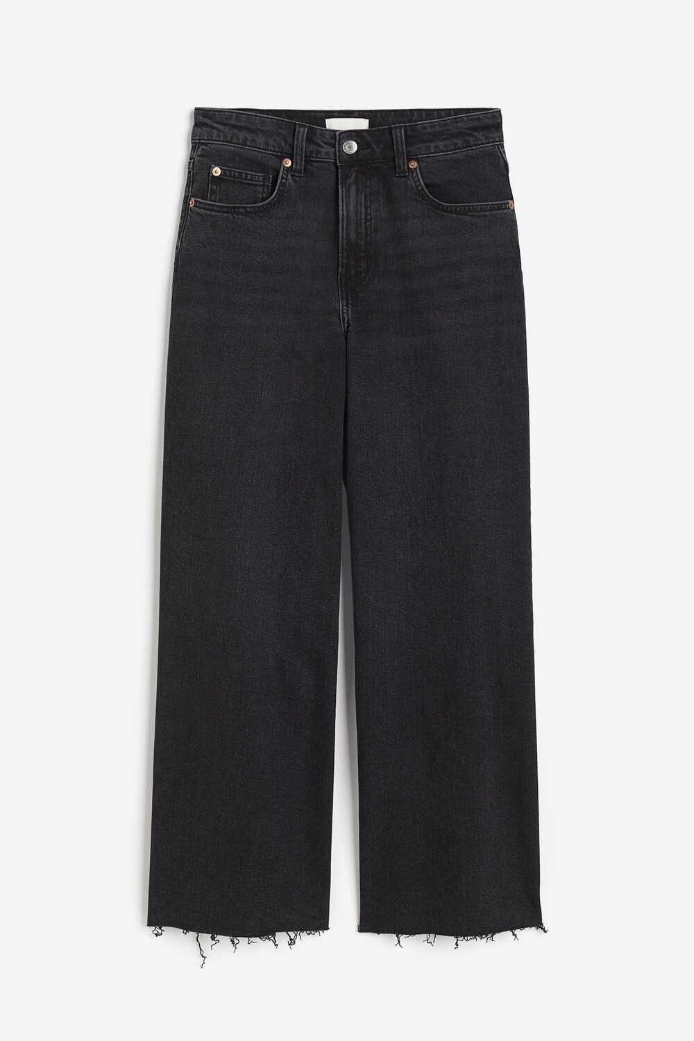 

Джинсы H&M Wide High Ankle, темно-серый