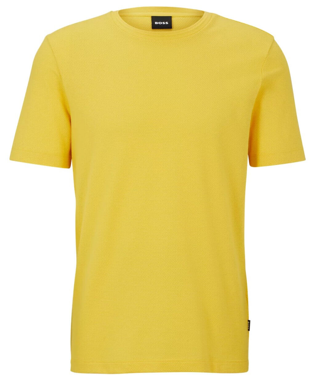 

Футболка Boss Cotton-blend With Bubble-jacquard Structure, желтый