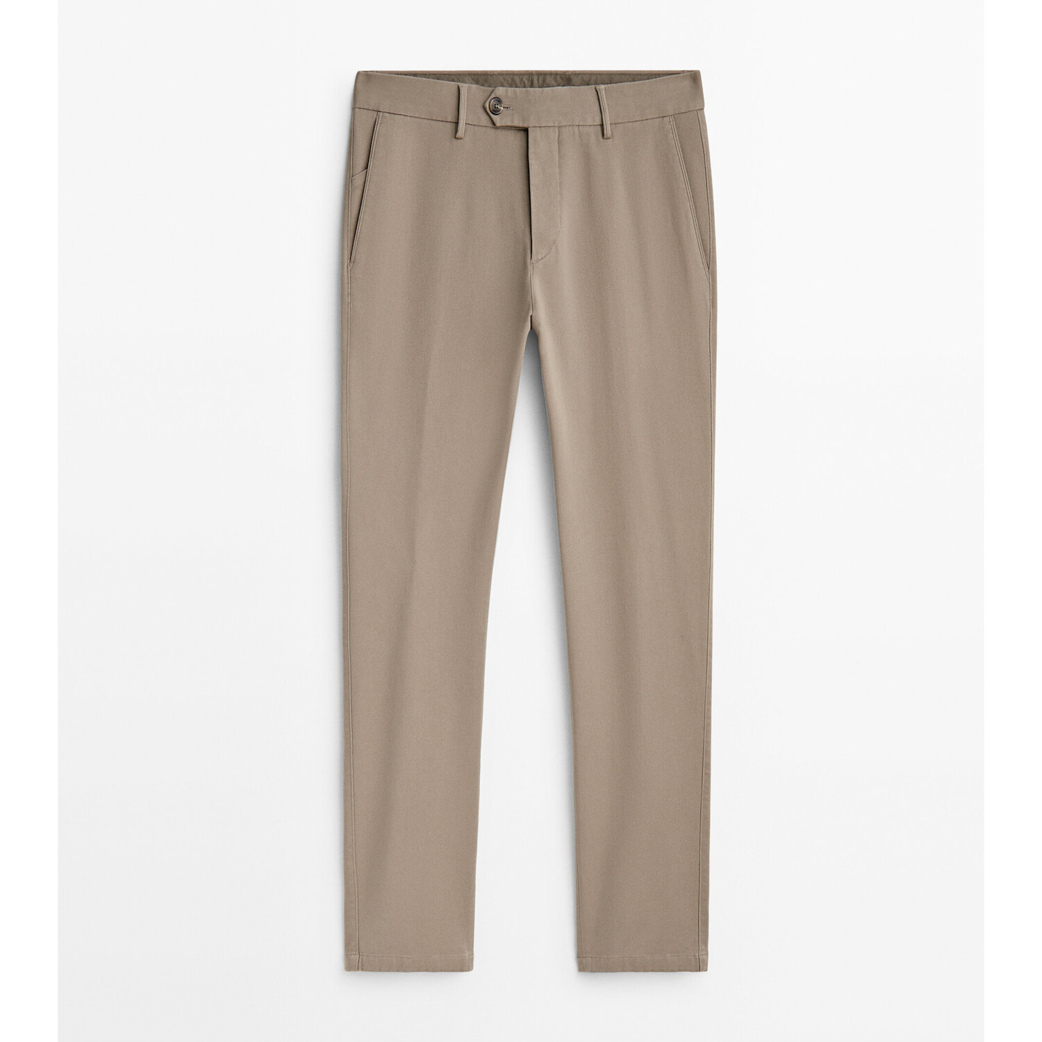 

Мужские штаны Massimo Dutti Slim fit twill chino, бежевый