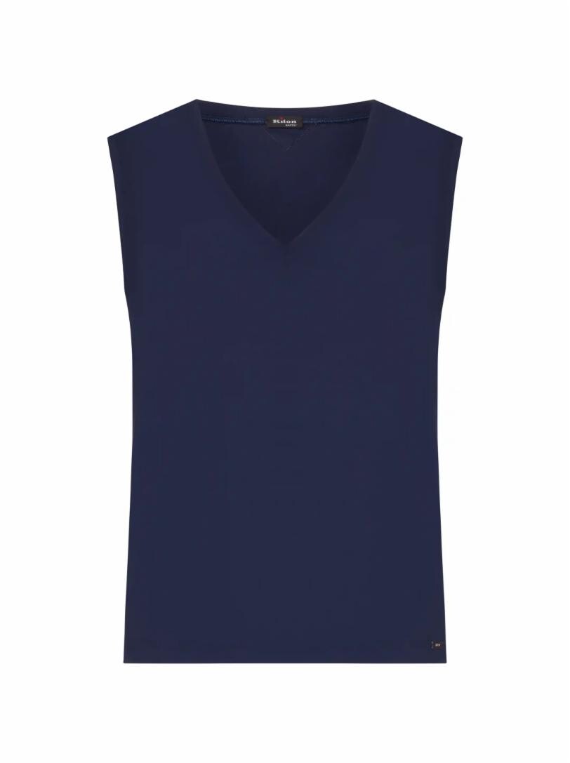 

Хлопковый топ с логотипом Kiton