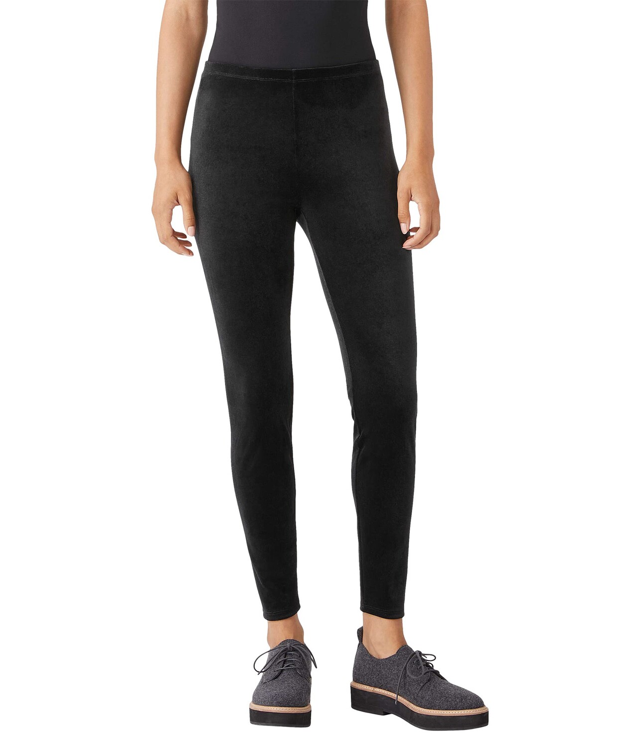 

Леггинсы Eileen Fisher, Ankle Leggings in Recycled Polyester Stretch Velvet