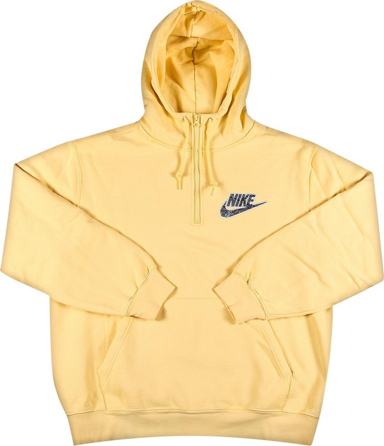 Толстовка Supreme x Nike Half Zip Hooded Sweatshirt 'Pale Yellow', желтый