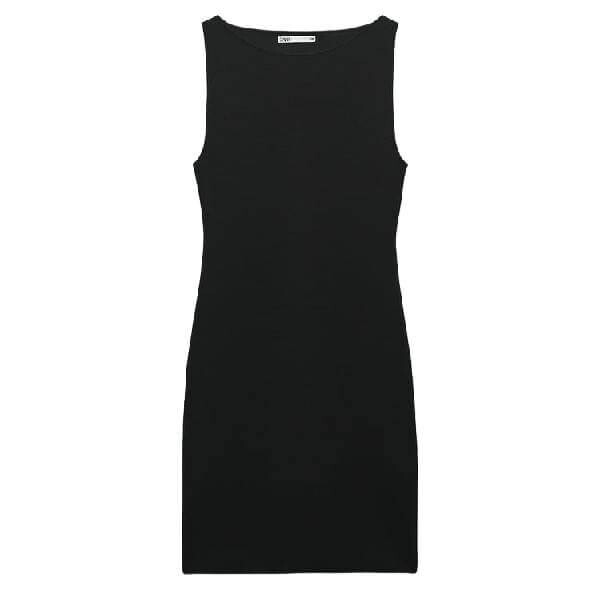 

Платье Zara Short Stretch Knit, черный