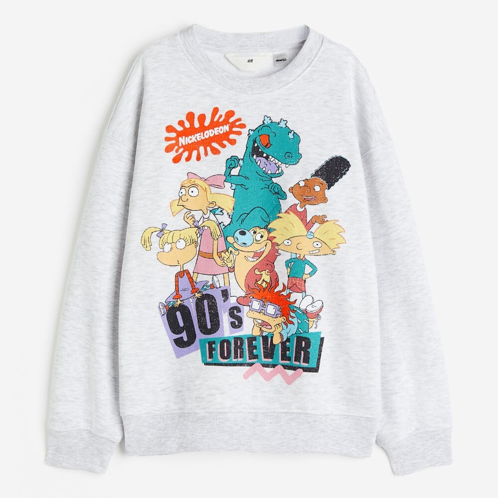 

Свитшот H&M Kids Oversized Nickelodeon, серый