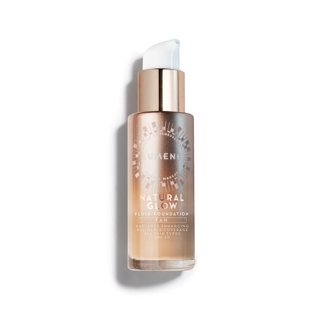 

Lumene Natural Glow Fluid Foundation SPF20 осветляющая и разглаживающая основа 5 Tan 30ml