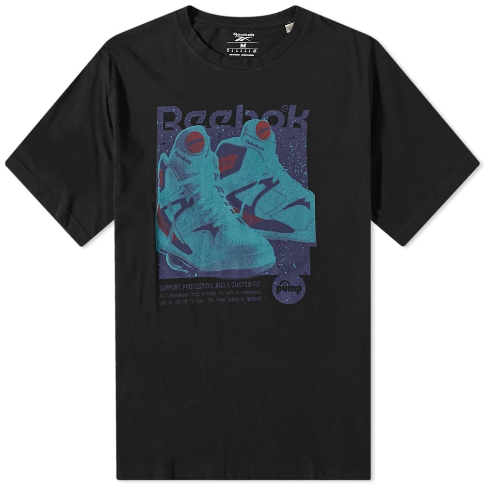 

Футболка Reebok Retro Pump, черный, Серый