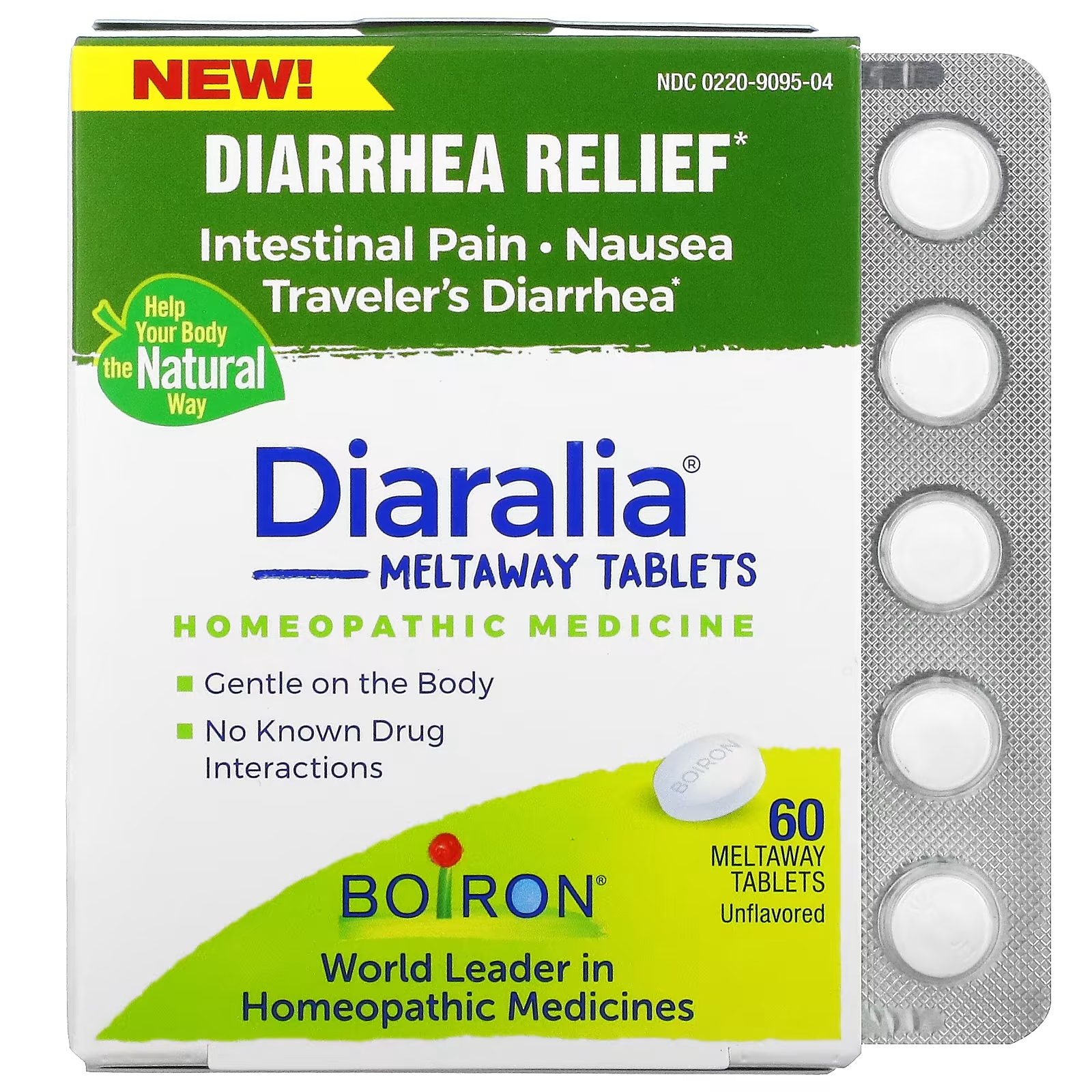 Средство от Диареи Boiron без ароматизаторов, 60 таблеток nature s way ремифемин средство от менопаузы 60 таблеток