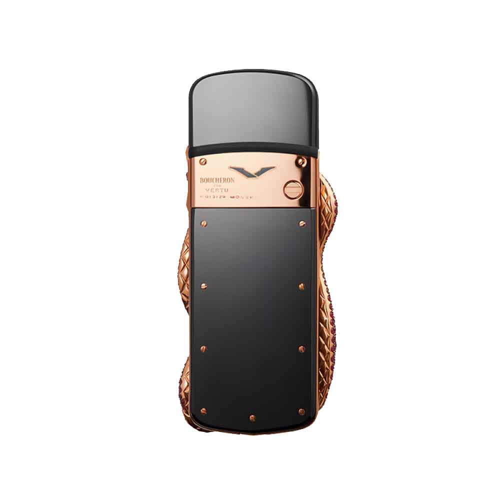 Мобильный телефон Vertu Signature Cobra Limited Edition, черный/золотой/рубиновый  – купить из-за границы через сервис «CDEK.Shopping»