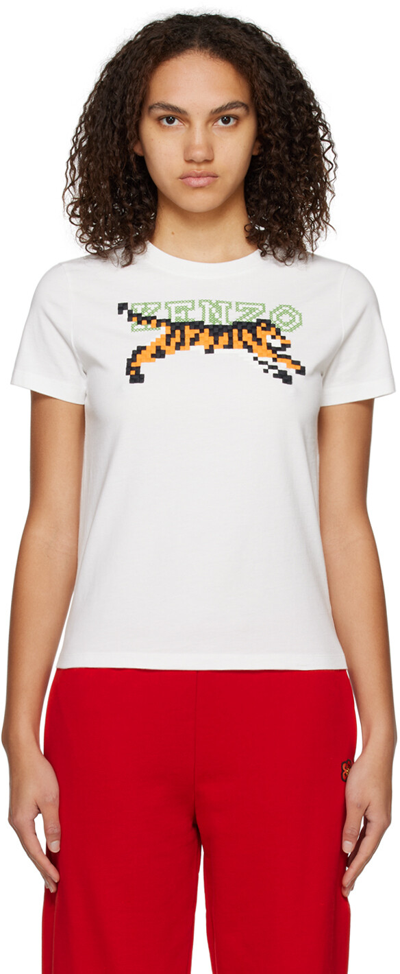 

Футболка Off-White Kenzo Paris Pixel Classic, Красный