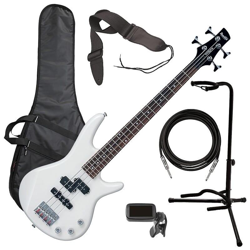 

Бас-гитара Ibanez GSRM20 miKro - Жемчужно-белый BASS ESSENTIALS BUNDLE