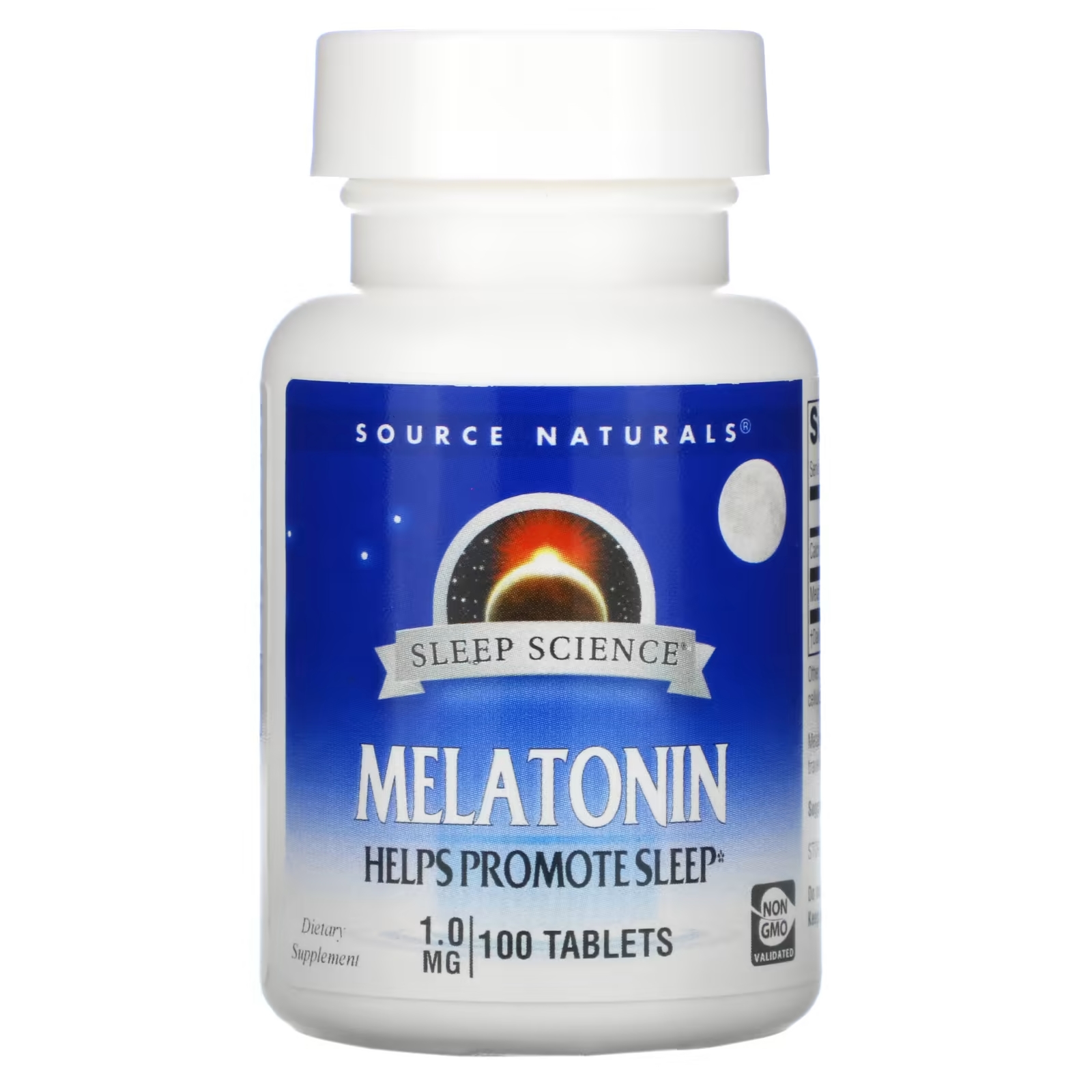 цена Source Naturals Мелатонин 1 мг, 100 таблеток