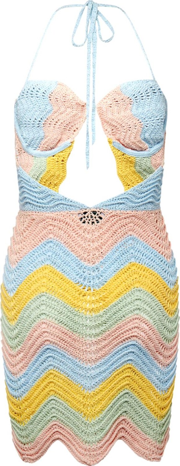 

Платье Casablanca Crochet Dress 'Rainbow Gradient', разноцветный